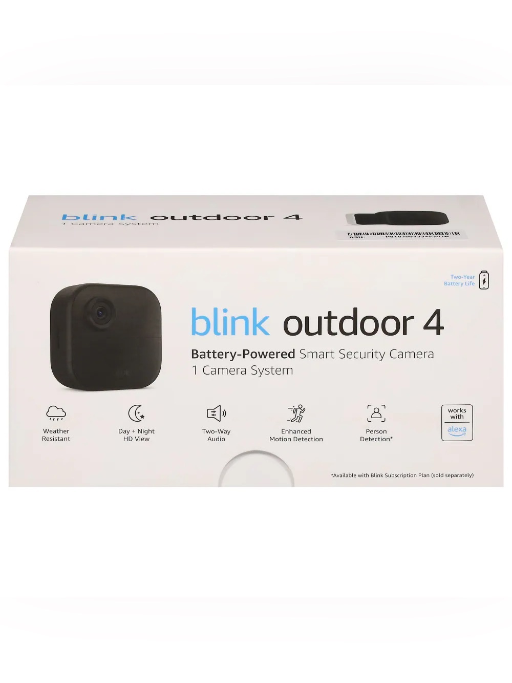 Blink Outdoor 4 Battery-Powered Smart Security Camera - Black
